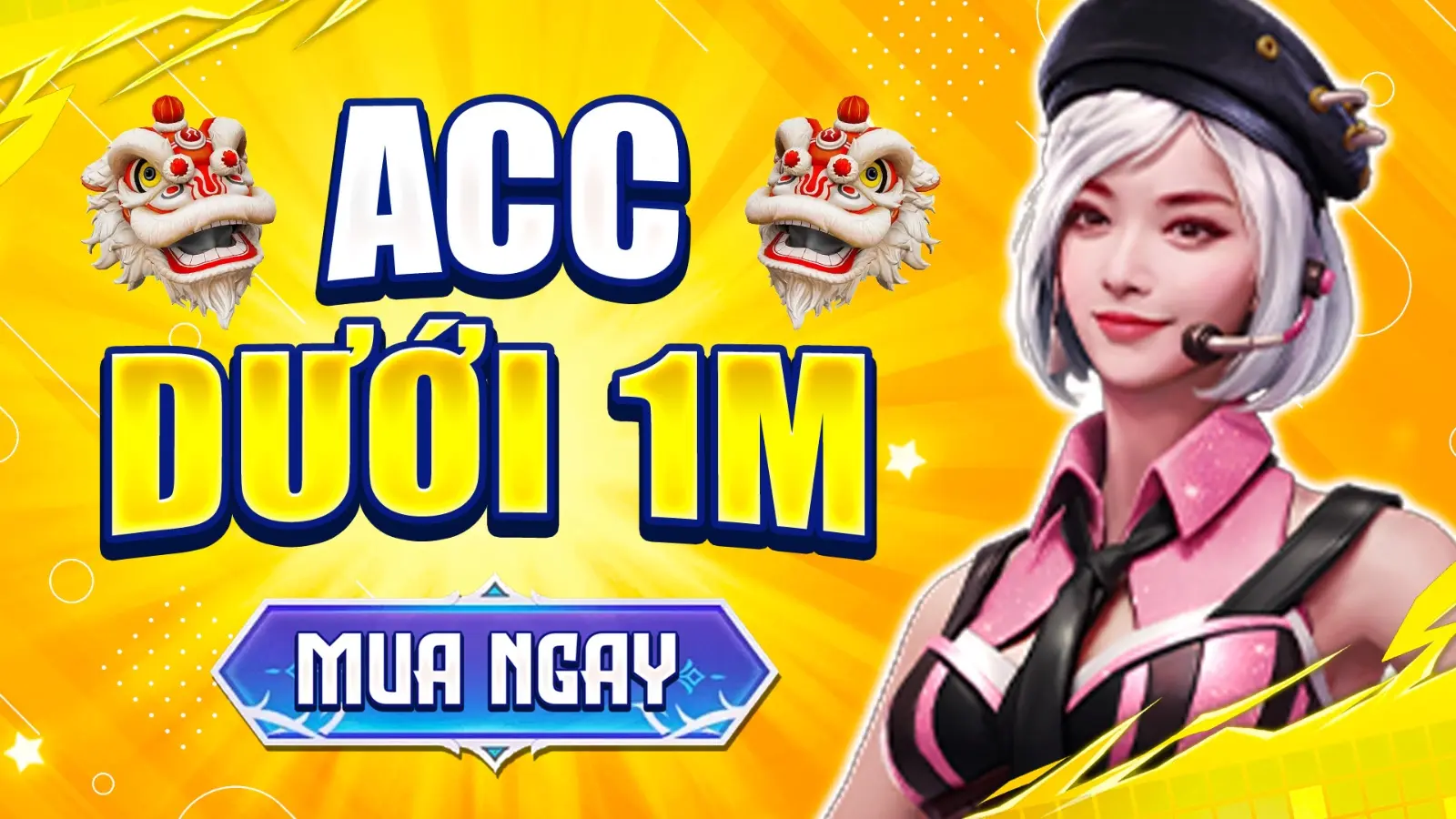 Banner thuê acc dưới 1M